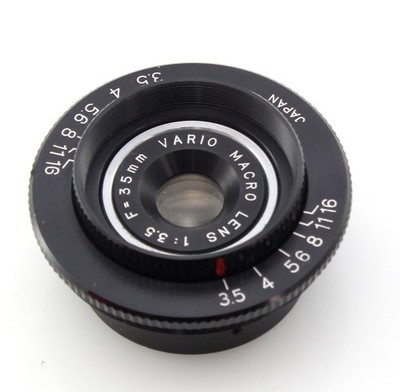 Vario Macro Objektiv 35mm F3.5 - M42 Schraubbajonett - für Balgen ausgelegt