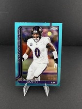 2025 Topps Chrome Football Roquan Smith Teal Refractor 163/299 #27