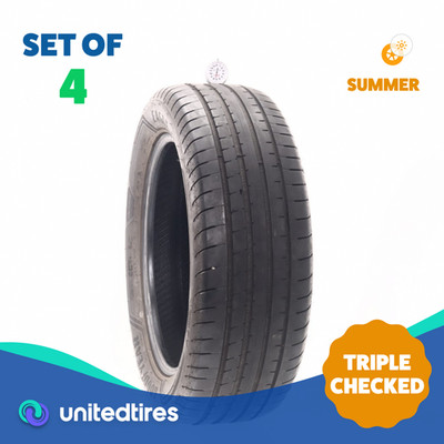Set of (4) Used 235/55R19 Goodyear Eagle F1 Asymmetric 3 SUV 105V - 7-7.5/32