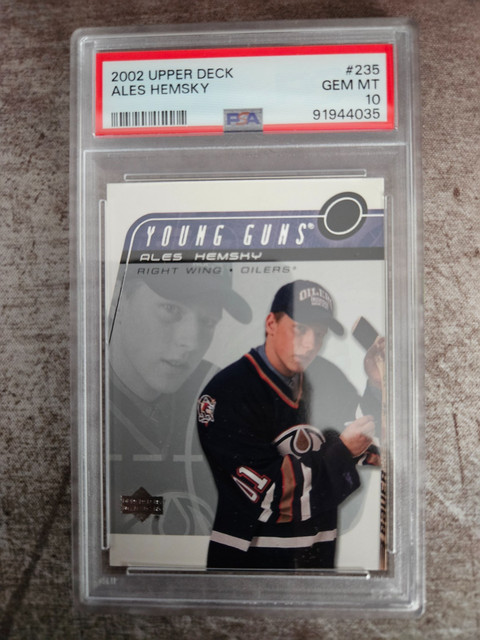 2002 Upper Deck Ales Hemsky Young Guns #235 Rookie RC PSA 10 GEM MINT