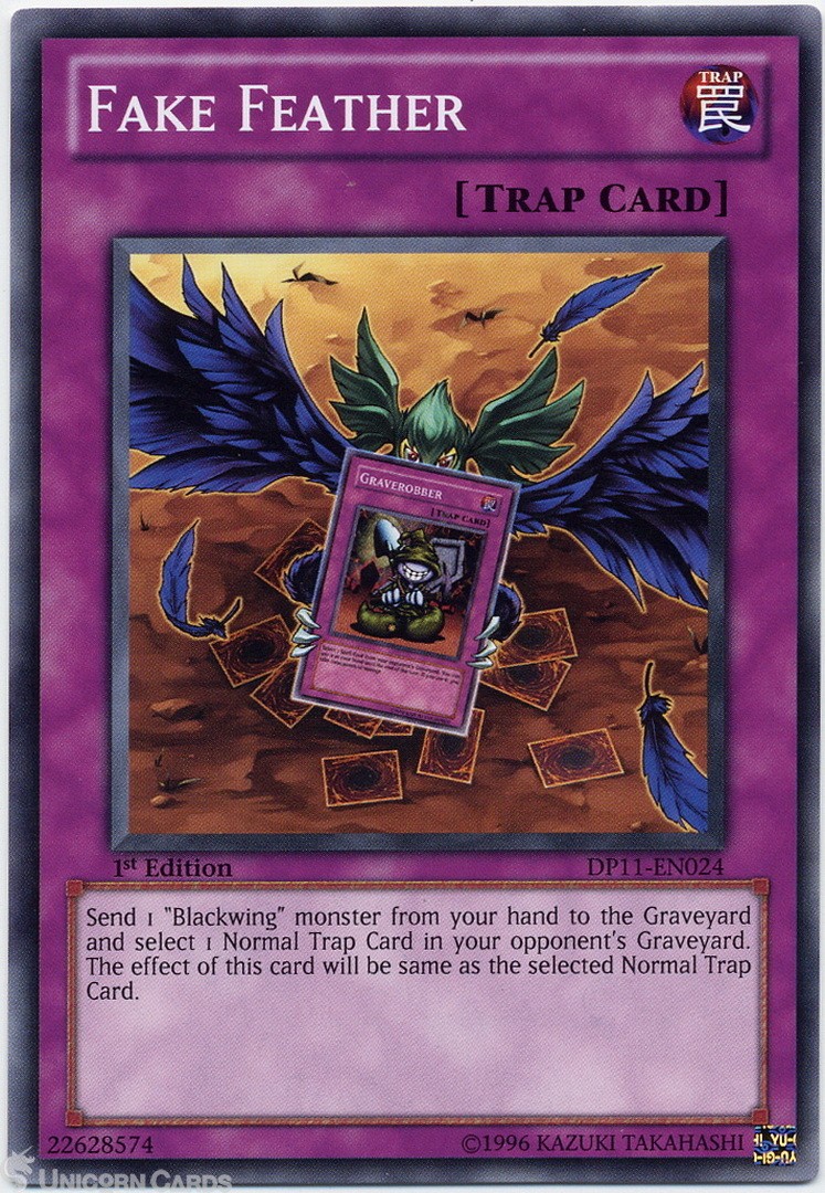 DP11-EN024 Fake Feather Common 1st Edition Mint YuGiOh Card