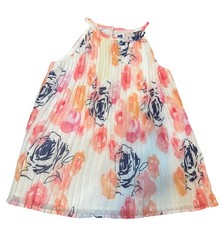Janie  Jack Floral Pleated Dress 18-24M Watercolor Rose Easter Spring Outfit