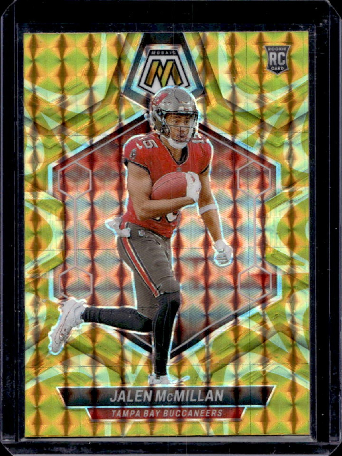 2024 Mosaic Jalen McMillan RC Reactive Yellow Prizm #373 Buccaneers