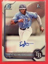 2022 Bowman Chrome Estanli Castillo 1st Bowman Auto #CPA-EC Baseball Rays