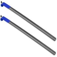2 Pack 31 Inch Extra Long Handled Metal Shoe Horn with Curved Handle