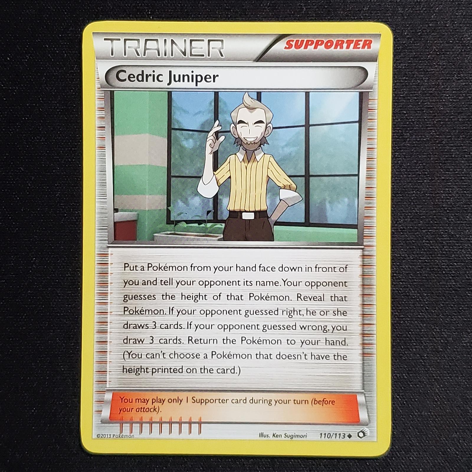 Cedric Juniper 110/113 Uncommon Legendary Treasures Pokemon Lightly Played