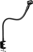 24-INCHS Flexible Gooseneck Microphone Stand With Heavy Duty Desk Clamp For