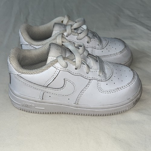 Nike Air Force 1 Low LE Toddler Size 8C Shoes DH2926-111 Triple White Sneakers - Picture 3 of 24