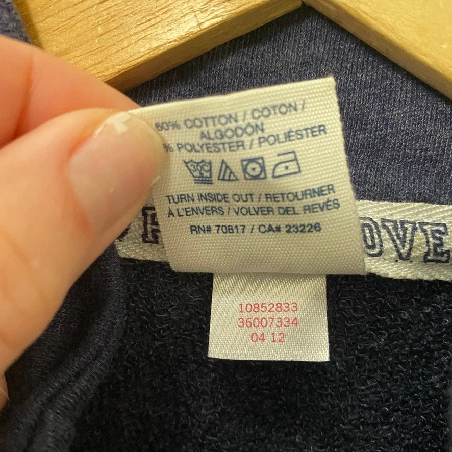 UNDERCOVER Felpa Victoria's Secret ROSA Love rosa blu quarto zip taglia media