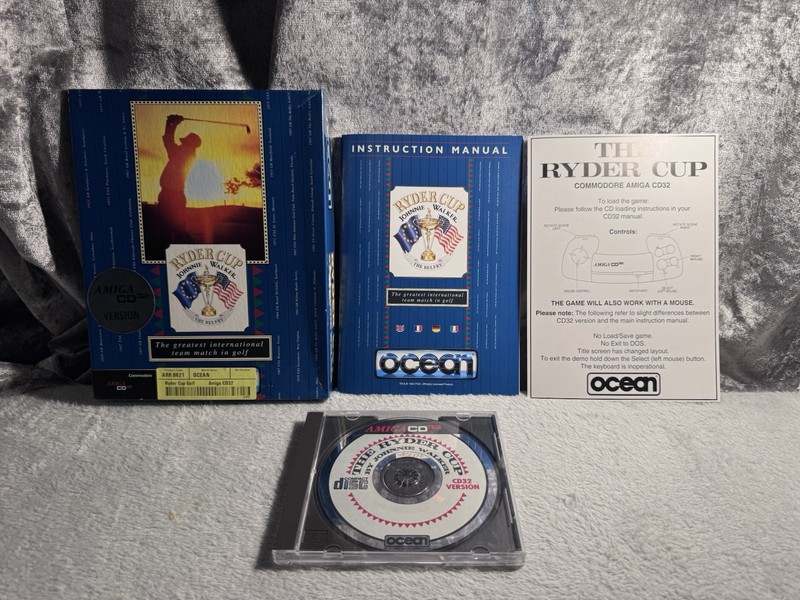 Commodore Amiga CD32 Ryder Cup  Game Complete In Big Box PAL UK Tested