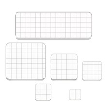 WeiMeet 6 Pieces Stamp Blocks Acrylic Clear Stamping 7.5 x cm