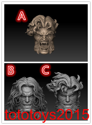 1:6 1:12 1:18 Sabretooth Tiger Head Sculpt For 12'' 6'' 3.75''Action Figure Body