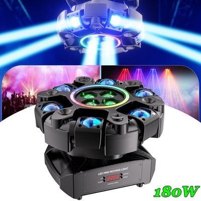 180W 6 Arms Bee Eye Stage Light LED Moving Head Beam Light Laser DJ Disco Party