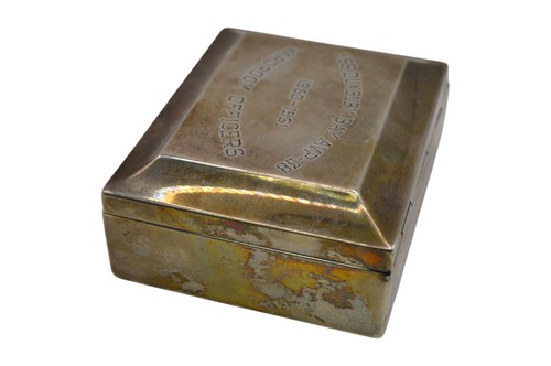 Vintage - Gorham Sterling Silver Box – USS Duxbury Bay AVP-38 – 184g – 1960-61 - Picture 4 of 15