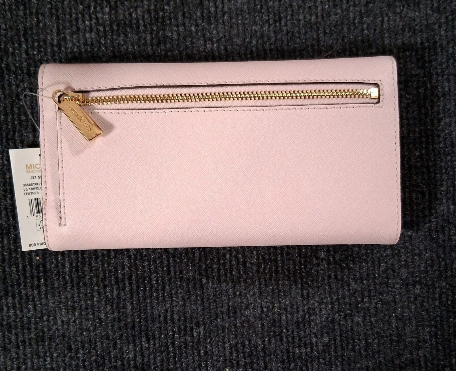 Michael Kors Sheila Satchel Crossbody & Jet Set Wallet Powder Blush NWT 6