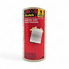 Scotch Tan Masking Tape, .94" x 54.6 yds - 9 Pack