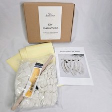 DIY Macrame Feathers Woven Wall Hanging Art Kit Boho Decor Tapestry Handmade