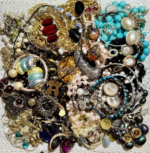 “Not-So Mystery” Lot 50+ Piece Costume Jewelry Vintage To Now-Get It All HUGE!