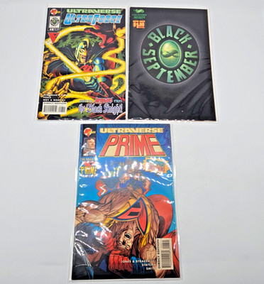 Malibu Ultraverse Comic Lot Prime #26 UltraForce #8 Black September Infinity 90s