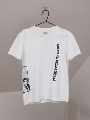 Supreme Thrasher Boyfriend Men White Graphic Print Tee Shirt Sz M Made in USA