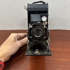 Vintage Kodak Six-16 Folding Hawk-Eye Roll Film Bellows Camera - Black