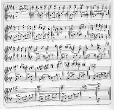 PATIKIL Transparent Silicone Stamps, 1 Pcs T1278 Sheet Music Clear Stamps... 