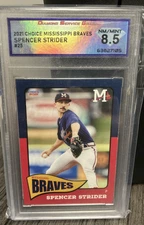 2021 Spencer Strider Choice Minor League Rookie Card Mississippi Braves