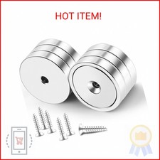 LOVIMAG Strong Magnets, 150lb Waterproof Strong Neodymium Cup Magnets with Scre