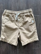 Vineyard Vines Boys Size 5 Khaki 100 Cotton Chino Shorts Elastic Drawstring