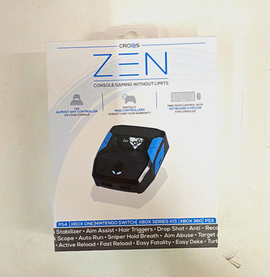 Cronus Zen Controller Adapter USB Wired w/ LED Indicator Black/Blue for PS3 Xbox