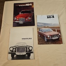 Lot Of 3 Vintage Nos Volvo 164 Car Sales Brochure Specs Picture Catalogue