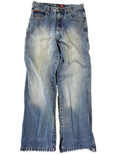 Vintage Southpole Jeans Mens 32 Red Tab Baggy Wide Leg Y2K Skater Blue Denim 90s