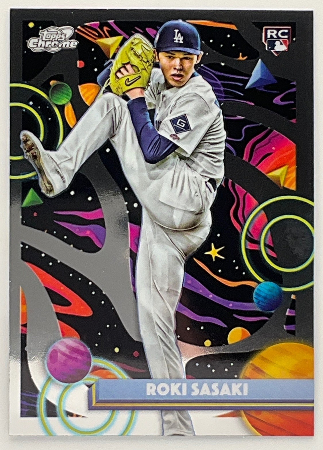 2025 Topps Cosmic Chrome Roki Sasaki #68 RC Los Angeles Dodgers