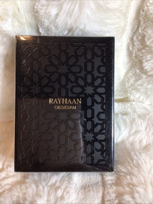 RAYHAAN Obsidian Eau de Parfum Spray, Regular Size 3.4 fl oz Exp 09/30