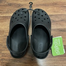 Crocs Jibbitz Black Sandals Lightweight Comfort Size 8 Men  s / 10 Women  s