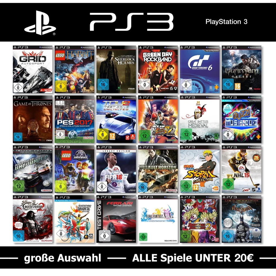 PS3 / PlayStation 3 Spiele-Wahl 🚨 ALLE Spiele UNTER 20€ pro Game ⬇️2️⃣0️⃣💰✅ - Bild 1 von 1