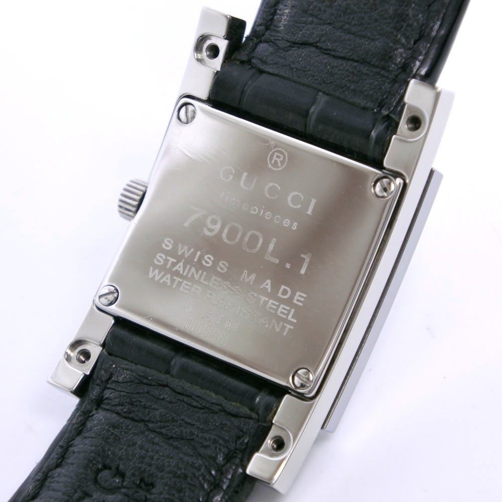 1円スタート】【良品】 GUCCI グッチ 7900L SS GG ブラック文字