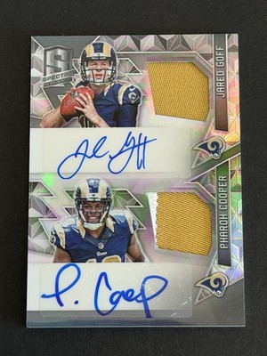 Jared Goff/Pharoh Cooper 2016 Spectra Patch Auto #ed 11/25