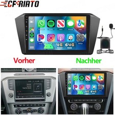 10.1'' Für VW Passat B8 2015-2020 Android 15 Autoradio 4G+64GB Carplay Navi Kam
