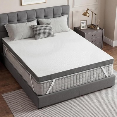 3 Inch Queen Size Extra Firm Gel Memory Foam Mattress Topper