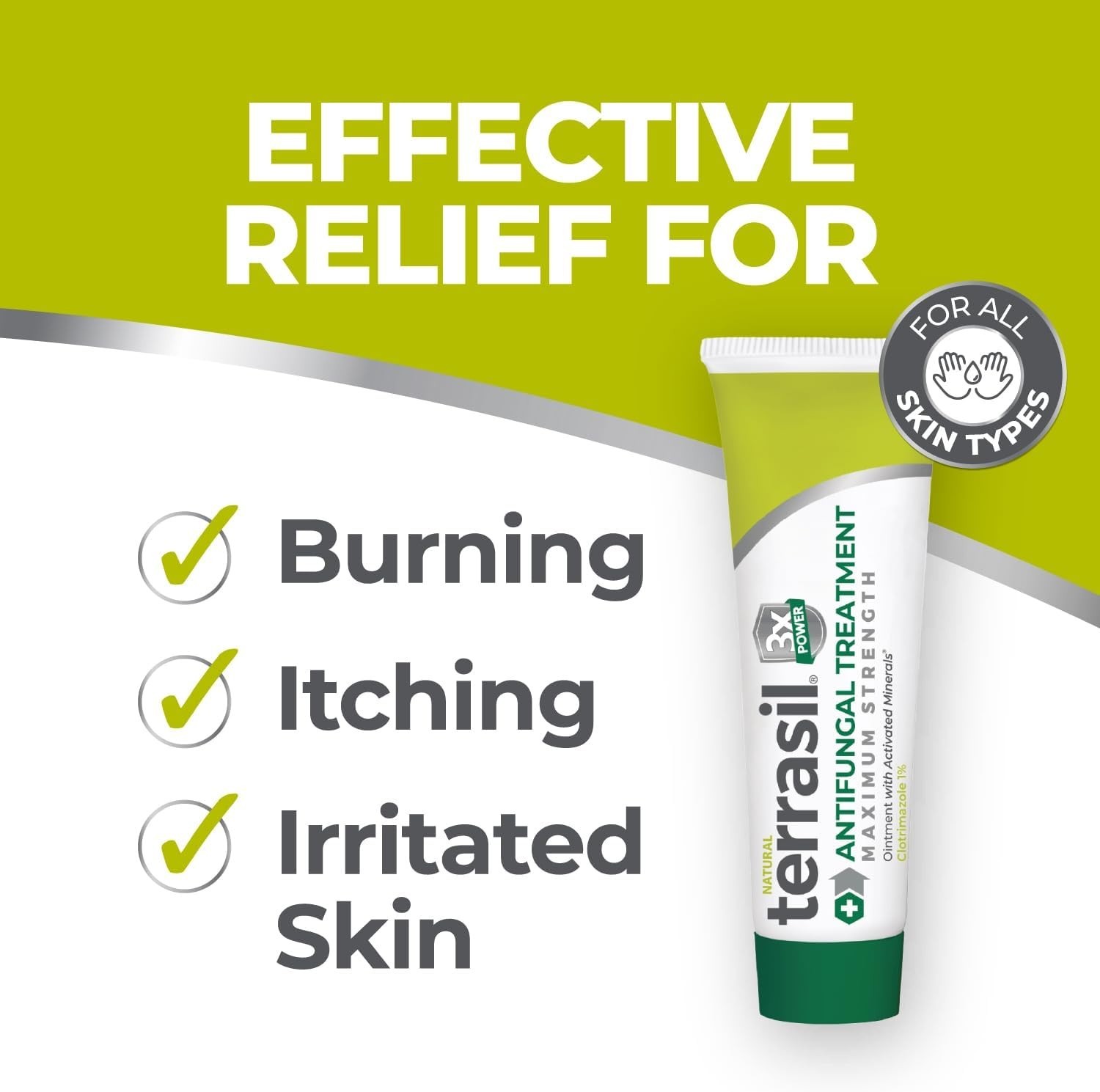 Soothing 1.7oz Antifungal Treatment for Jock Itch, Ringworm & Yeast Infections