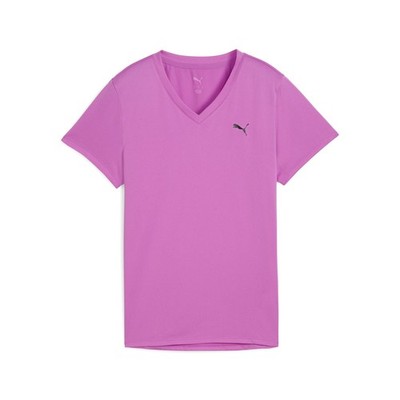 Puma W TAD ESSENTIAL VNECK Tee - violett /Gr: S