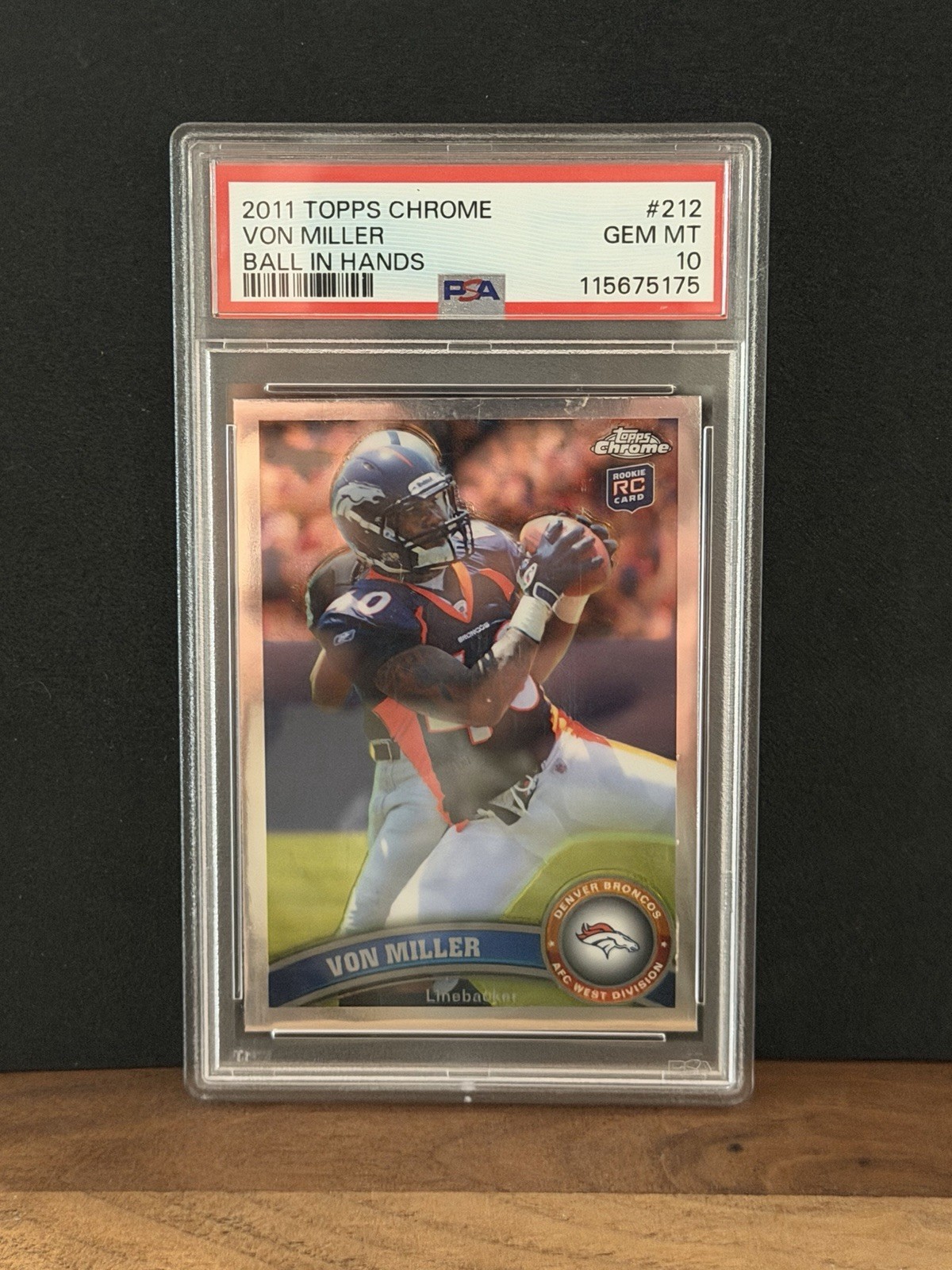 Von Miller Topps Chrome #212 Ball in Hands