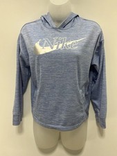 Nike Hoodie Girls Youth Medium Dri Fit Standard Fit Fleece Lined Thumbholes