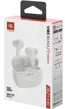 JBL VIBE BEAM TRUE WIRELESS BLUETOOTH HEADPHONES WHITE BRAND NEW IN BOX
