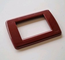 Vimar Idea placca rondò 3 moduli rosso rubino amaranto