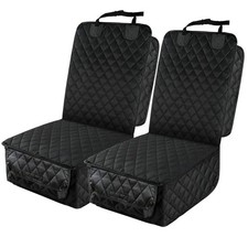 Waterproof Front Seat Car Cover with Side Flaps - 100 Dog Protector for Cars