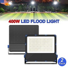 2Pack 400w Led Floodlight Outdoor Garden Lighting AC90-305V 6500K Daylight White