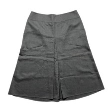 Celine Finition Main Midi Skirt Laine Wool Grey Size 40