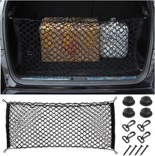 Elastic Car Rear Cargo Net Adjustable Trunk Organizer Mesh Pouch For Suv Truck